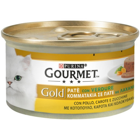 PURINA Gourmet Gold Paté con Verdure Pollo Carote e Zucchine 85 gr. - 