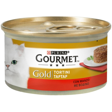 PURINA Gourmet Gold Patties mit Rindfleisch 85 gr.