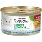 PURINA Gourmet Nature's Creations, reich an Meeresfisch, garniert mit Spinat und Reis 85 gr.