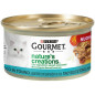 PURINA Gourmet Nature's Creations, Riche en Thon, Guarnito Pomodori et Riz 85 g.