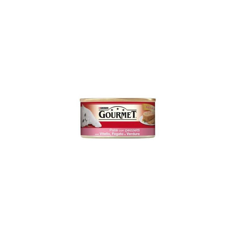 PURINA Gourmet Paté with Veal Liver and Vegetables 195 gr.