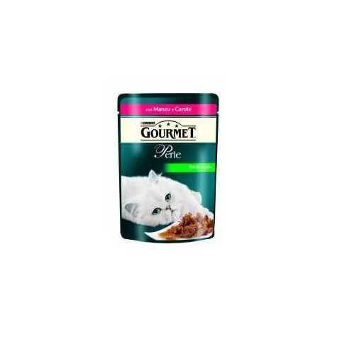 PURINA Gourmet Perle Filetti in Salsa con Manzo e Carote 85 gr. - 