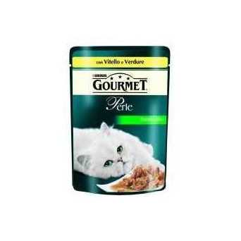 PURINA Gourmet Perle Fillets in Sauce with Veal and Vegetables 85 gr.