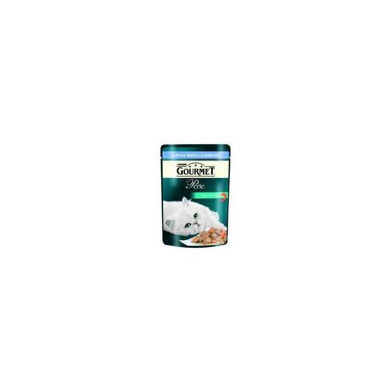 PURINA Gourmet Perle Piaceri Del Mare avec Poisson dell'Oceano et Crevettes Interi 85 g. PURINA Gourmet Perle Piaceri Del Mare avec Poisson dell'Oceano et Crevettes Interi 85 g.