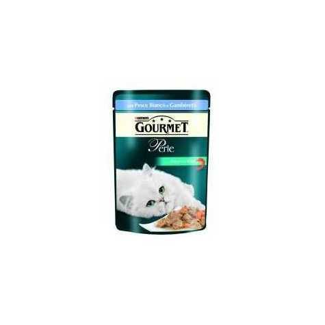 PURINA Gourmet Perle Piaceri Del Mare con Pesce dell'Oceano e Gamberetti Interi 85 gr. - 