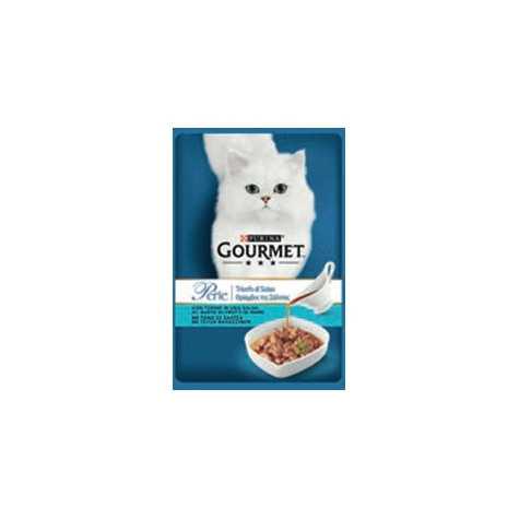 PURINA Gourmet Perle Trionfo di Salsa avec Thon 85 g.
