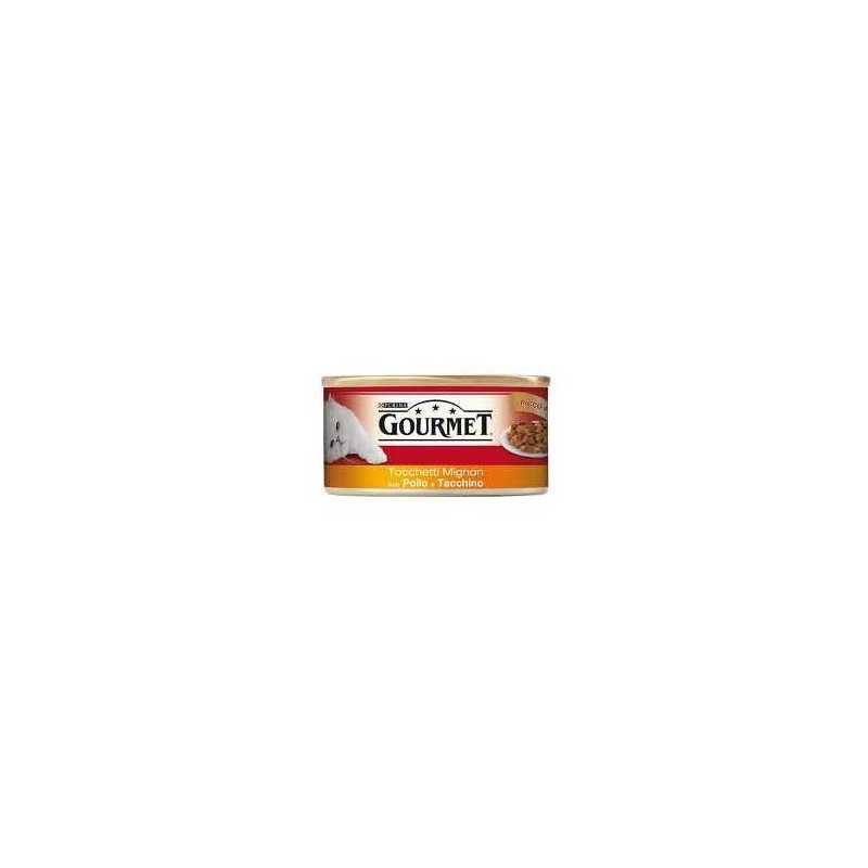 PURINA Gourmet Tocchetti Mignon avec Poulet et Dinde 195 g. PURINA Gourmet Tocchetti Mignon avec Poulet et Dinde 195 g.