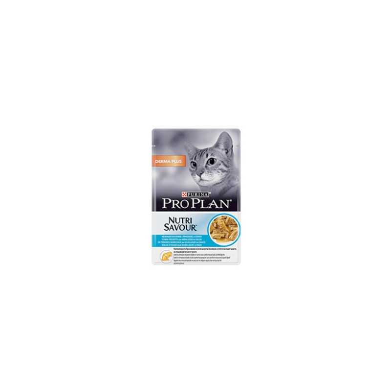 PURINA Pro Plan Nutri Savour Derma Plus Cabillaud en sauce 85 g. PURINA Pro Plan Nutri Savour Derma Plus Cabillaud en sauce 85 g.