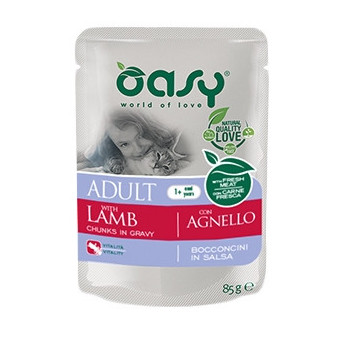 OASY Chunks in Sauce Adult mit Lamm 85 gr.