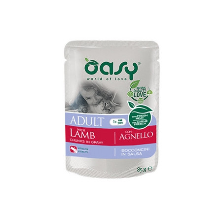 OASY Bocconcini in Salsa Adult con Agnello 85 gr. - 