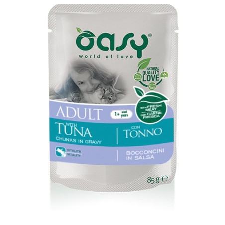 OASY Bocconcini in Salsa Adult con Tonno 85 gr. - 