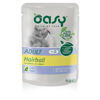 OASY Bocconcini in Salsa Adult con Hairball 85 gr. - 