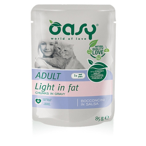OASY Chunks in Sauce Adult Light in Fett 85 gr.