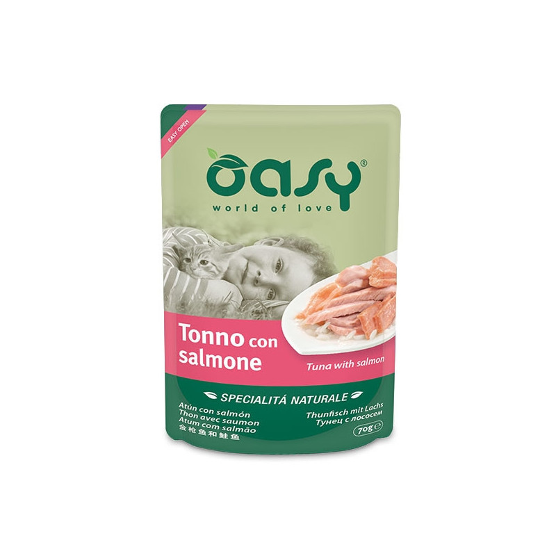 OASY Natural Specialty Tuna with Salmon 70 gr.
