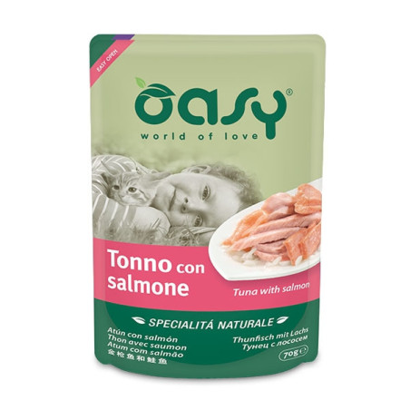 OASY Specialità Naturale Tonno con Salmone 70 gr. - 