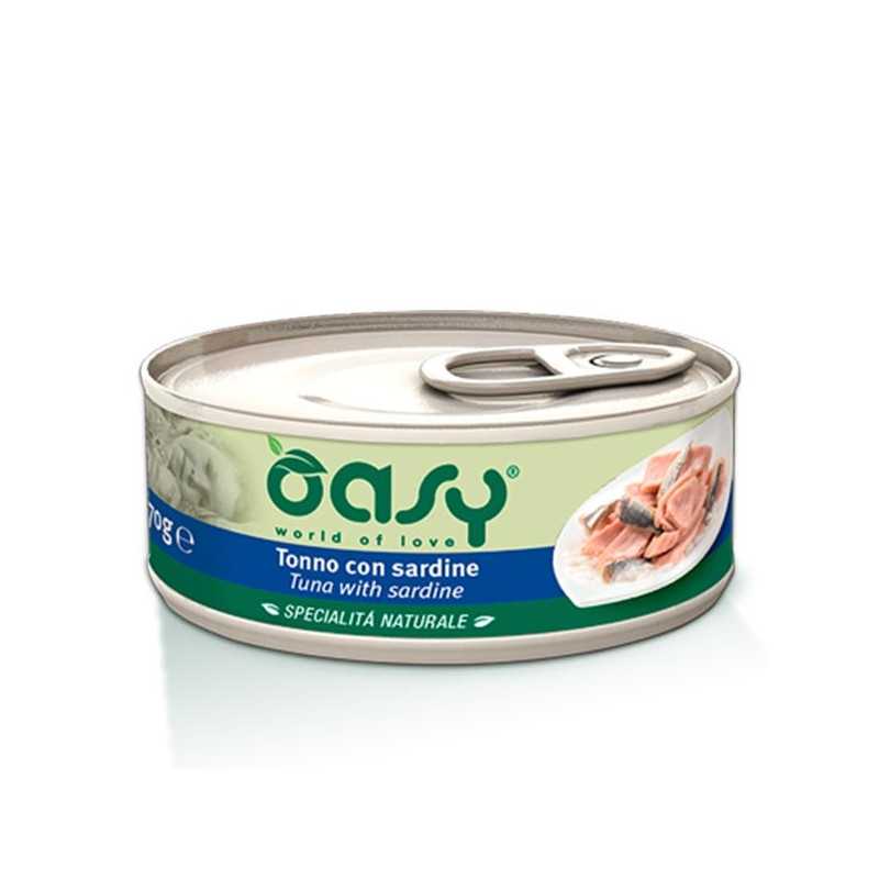 OASY Spécialité Naturel Thon avec Sardine 70 g. OASY Spécialité Naturel Thon avec Sardine 70 g.