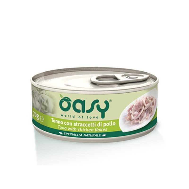 OASY Spécialité Naturel Thon avec Straccetti di Poulet 70 g. OASY Spécialité Naturel Thon avec Straccetti di Poulet 70 g.
