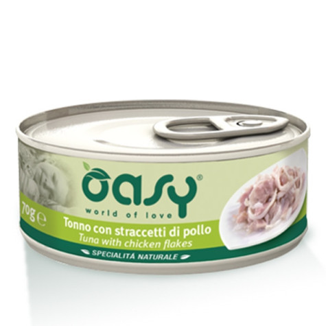 OASY Natural Specialty Tuna with Chicken Strips 70 gr.