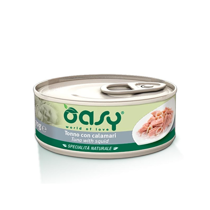 OASY Natural Specialty Tuna with Calamari 70 gr.