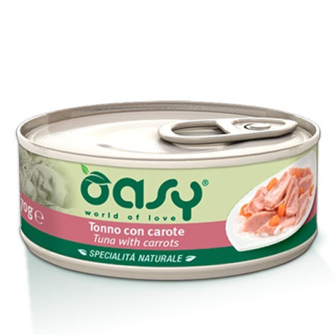OASY Natural Specialty Tuna with Carrots 70 gr.