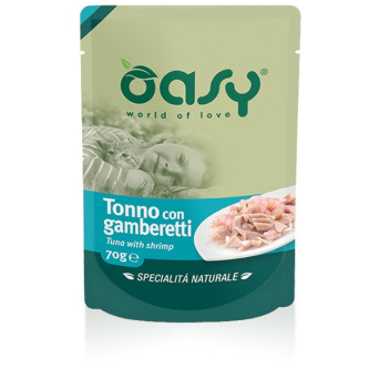 OASY Specialità Naturale Tonno con Gamberetti 70 gr. - 