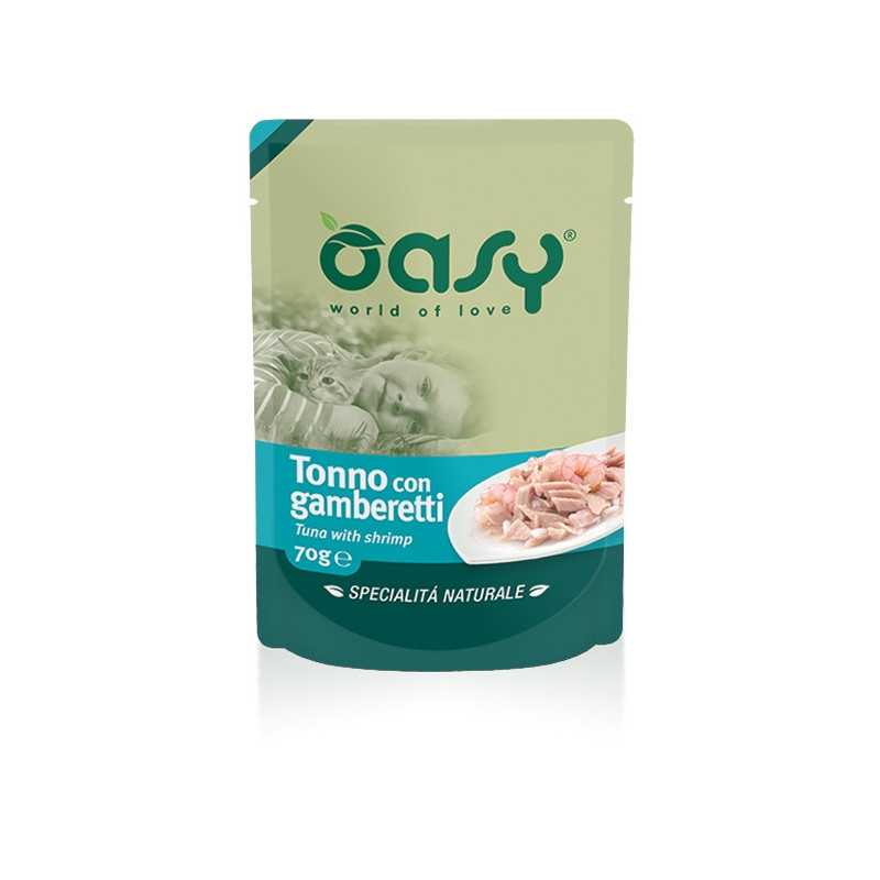 OASY Spécialité Naturel Thon avec Crevettes 70 g. OASY Spécialité Naturel Thon avec Crevettes 70 g.