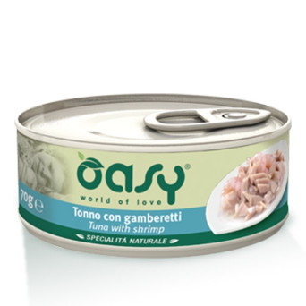 OASY Natural Specialty Tuna with Shrimps 150 gr.