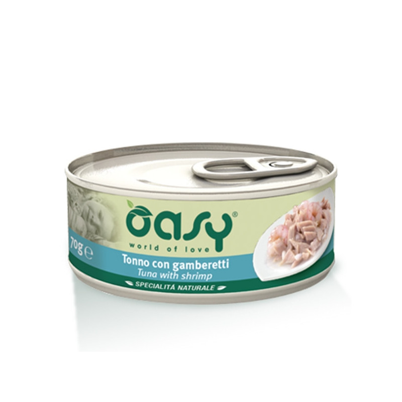 OASY Natural Specialty Tuna with Shrimps 150 gr.