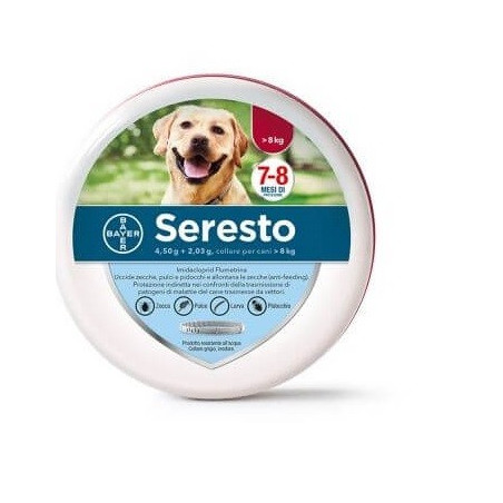 Seresto collare cani 70 cm superiore 8 kg - 