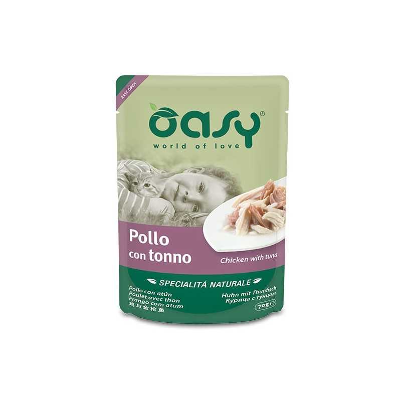 OASY Spécialité Naturel Poulet avec Thon 70 g.