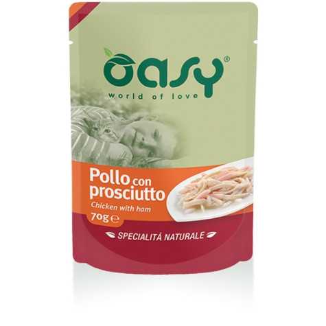 OASY Spécialité Naturel Poulet avec Jambon 70 g.