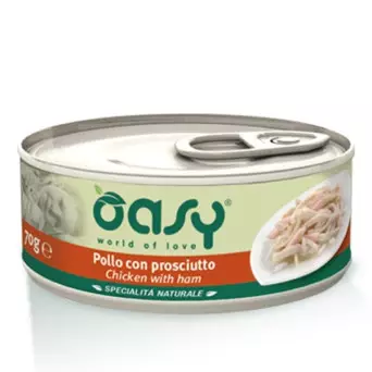 OASY Specialità Naturale Pollo con Prosciutto 70 gr. - 