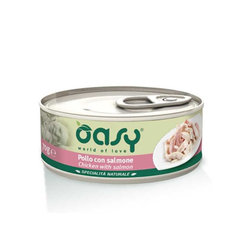 OASY Spécialité Naturel Poulet avec Saumon 70 g. OASY Spécialité Naturel Poulet avec Saumon 70 g.
