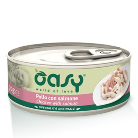 OASY Specialità Naturale Pollo con Salmone 70 gr. - 