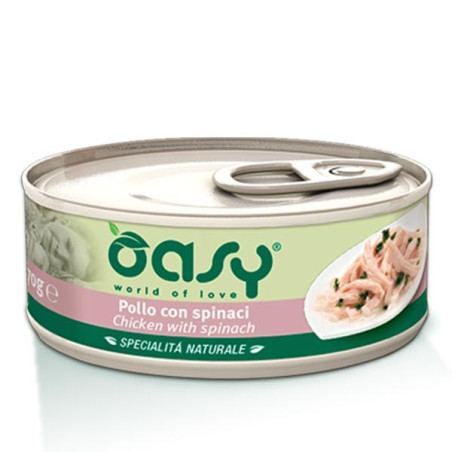 OASY Specialità Naturale Pollo con Spinaci 70 gr. - 