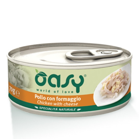 OASY Specialità Naturale Pollo con Formaggio 70 gr. - 