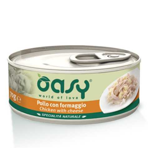 OASY Spécialité Naturel Poulet avec Fromage 150 g.