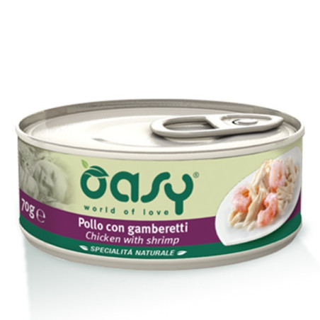 OASY Specialità Naturale Pollo con Gamberetti 70 gr. - 