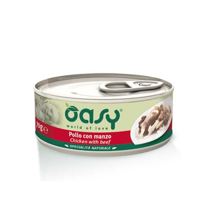 OASY Spécialité Naturel Poulet avec Bœuf 70 g. OASY Spécialité Naturel Poulet avec Bœuf 70 g.