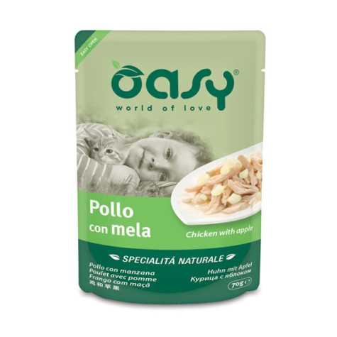 OASY Spécialité Naturel Poulet avec Pomme 70 g.