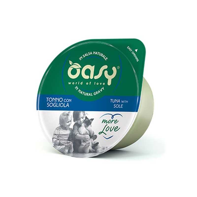 OASY More Love Thon avec Sogliola en sauce Naturel 70 g. OASY More Love Thon avec Sogliola en sauce Naturel 70 g.