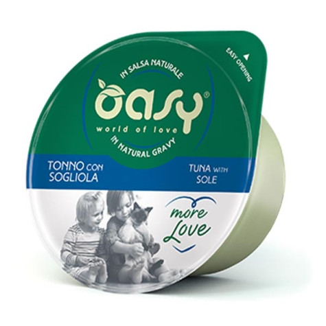 OASY More Love Tuna with Sole in Natural Sauce 70 gr.