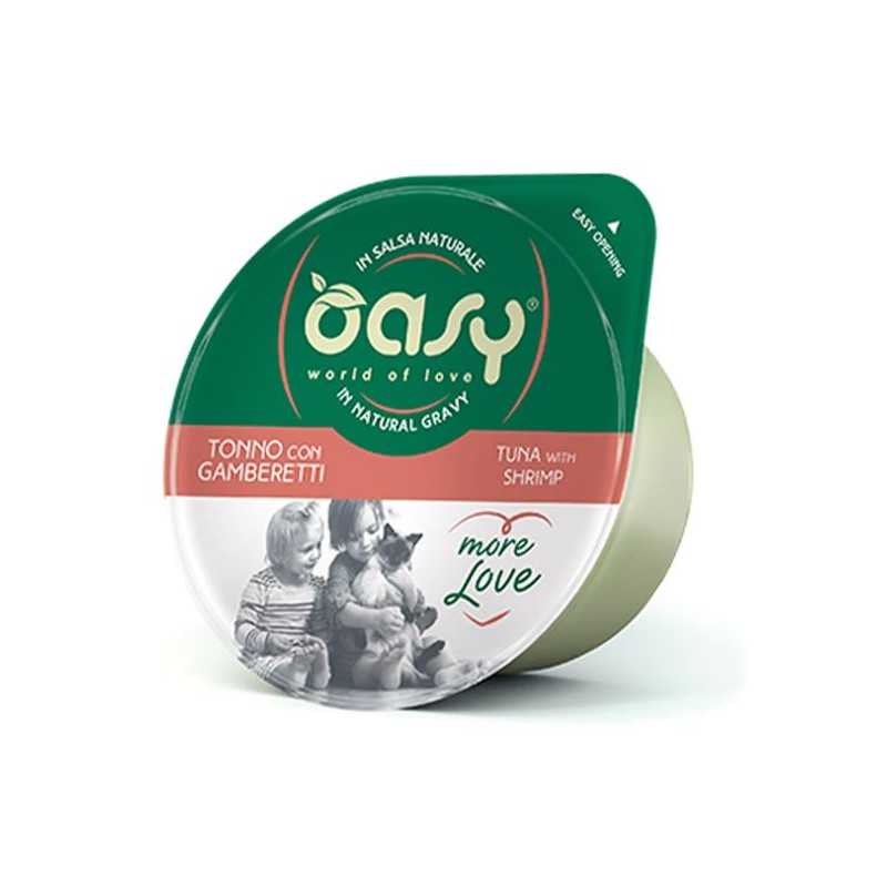 OASY More Love Thon avec Crevettes en sauce Naturel 70 g. OASY More Love Thon avec Crevettes en sauce Naturel 70 g.