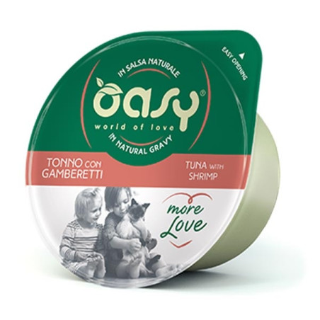 OASY More Love Tonno con Gamberetti in Salsa Naturale 70 gr. - 