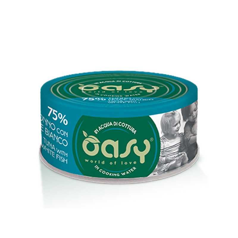 OASY More Love Thon avec Poisson Blanc in Acqua di Cottura 70 g.