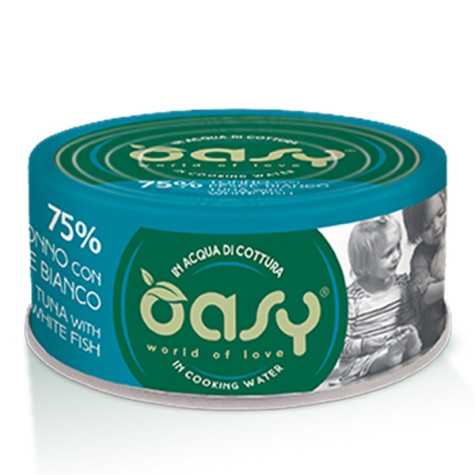 OASY More Love Thon avec Poisson Blanc in Acqua di Cottura 70 g.