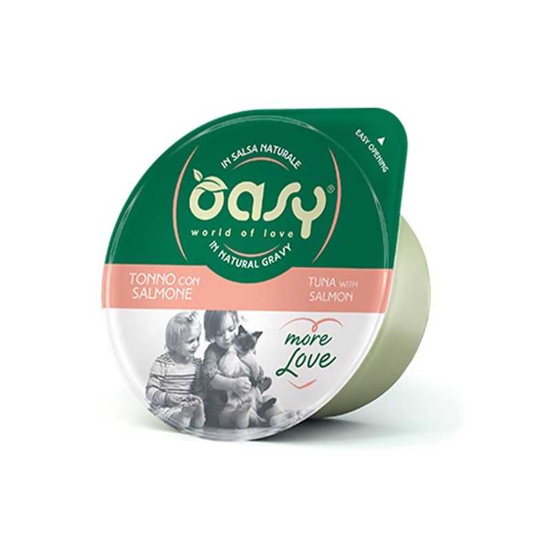 OASY More Love Thon avec Saumon avec Salsa Naturel 70 g. OASY More Love Thon avec Saumon avec Salsa Naturel 70 g.