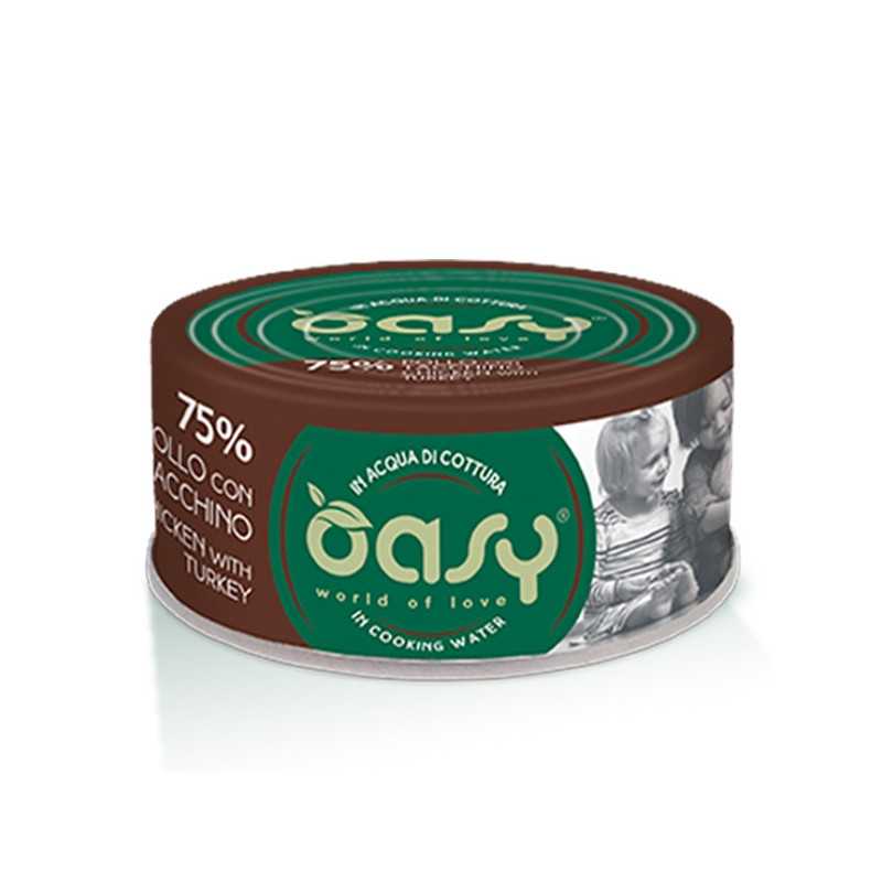 OASY More Love Poulet avec Dinde in Acqua di Cottura 70 g.