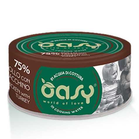 OASY More Love Poulet avec Dinde in Acqua di Cottura 70 g.