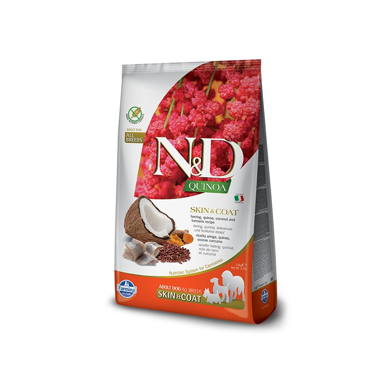 FARMINA N et D quinoa Chien skin et coat aringhe 2,5 kg FARMINA N et D quinoa Chien skin et coat aringhe 2,5 kg
